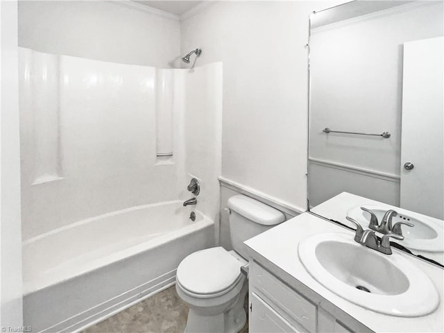 115 Wills Rd, Advance, NC 27006 - bathroom with bathtub / shower combination, vanity, and toilet