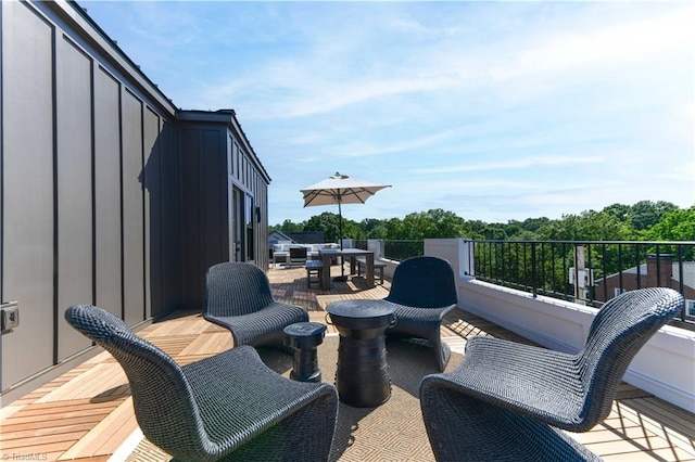view of patio / terrace featuring outdoor dining space
