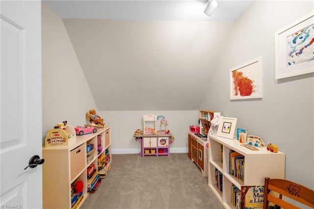 153 Montauk Ct, Clemmons, NC 27012 - recreation room featuring carpet flooring and lofted ceiling