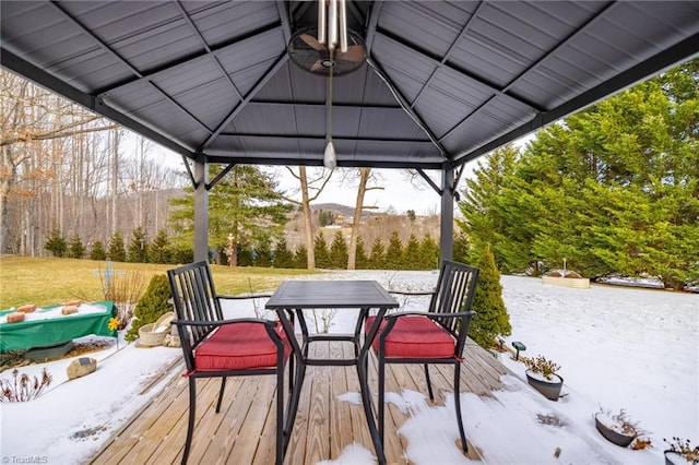 144 Collins Rd, Sparta, NC 28675 - deck with a gazebo