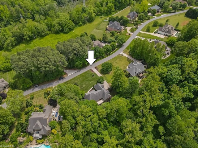 aerial perspective of suburban area