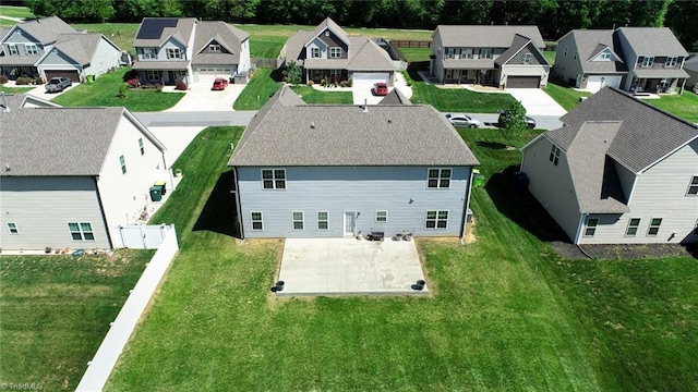 birds eye view of property featuring a residential view