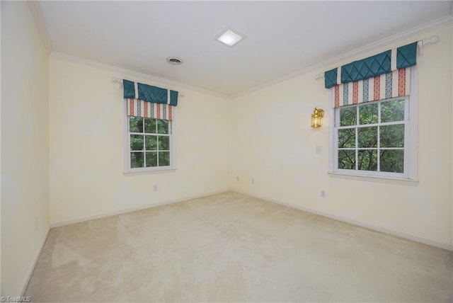 1808 Dunleith Way, Greensboro, NC 27455 - empty room featuring ornamental molding, healthy amount of natural light, carpet, and baseboards