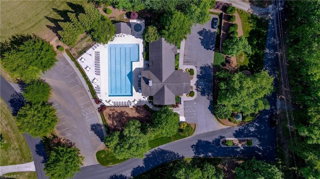 3661 Tyburn Trce, Browns Summit, NC 27214 - aerial view of a pool