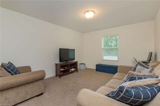 5968 Crescentbrook Ln, Clemmons, NC 27012 - carpeted living area featuring baseboards