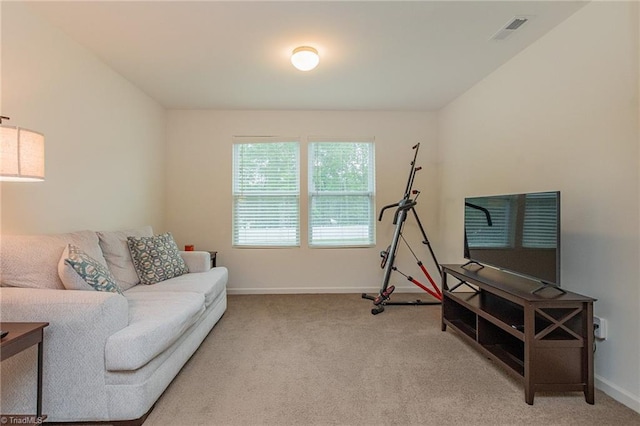 5968 Crescentbrook Ln, Clemmons, NC 27012 - carpeted living room featuring baseboards