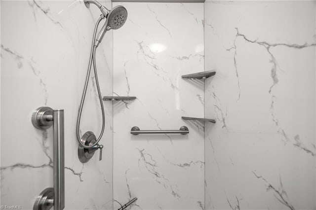 2424 Limner Ln, Winston-Salem, NC 27106 - detailed view of a marble finish shower