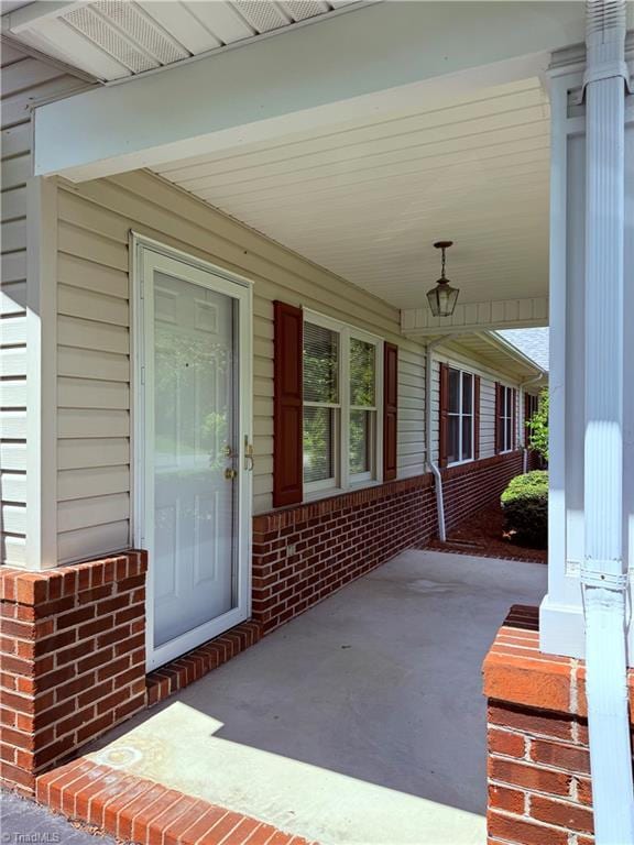 1770 Inglebrook Trl, Mount Airy, NC 27030 - entrance to property with covered porch and brick siding