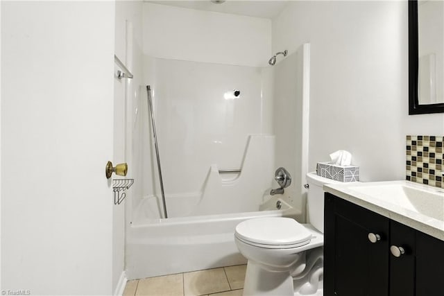 2711 Reynolds Park Rd, Winston-Salem, NC 27107 - bathroom with vanity, tile patterned flooring, and shower / bath combination