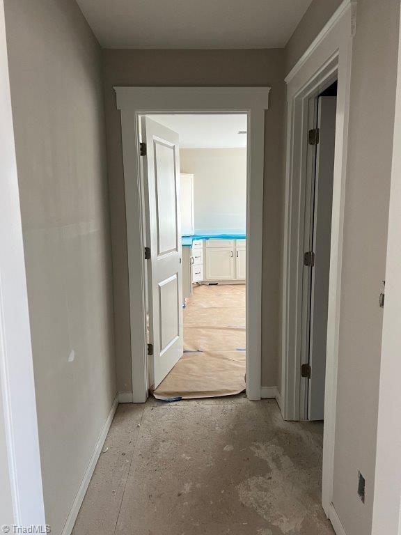 hall with baseboards