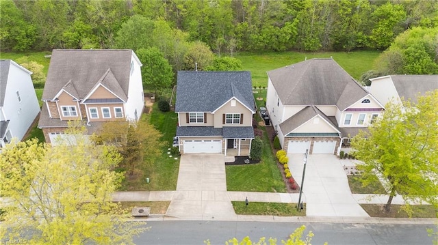 bird's eye view featuring a residential view