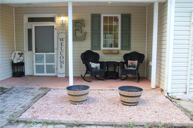 view of patio / terrace featuring covered porch