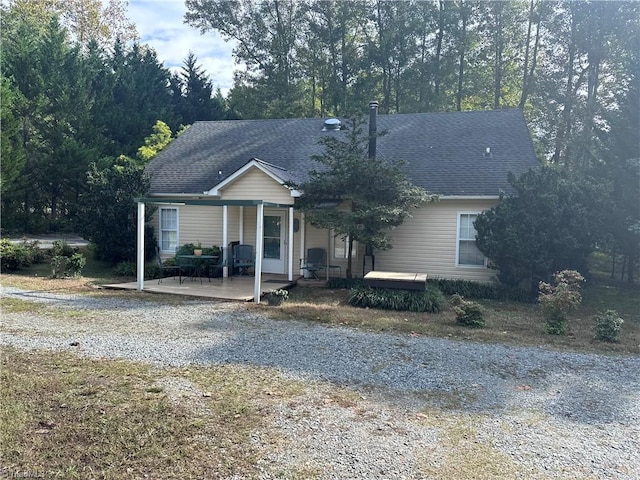 view of front of home featuring a porch