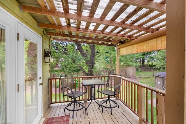 4904 Kacia Ct, Greensboro, NC 27407 - wooden deck with fence