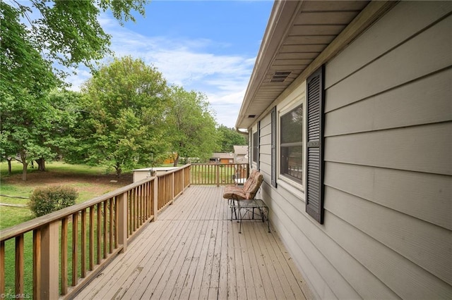 4904 Kacia Ct, Greensboro, NC 27407 - view of wooden deck