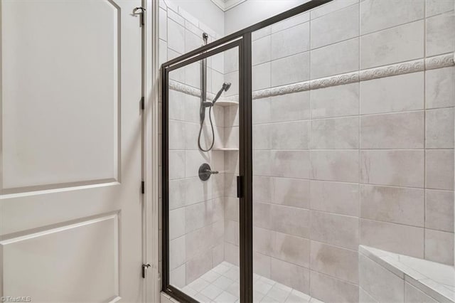 bathroom with walk in shower