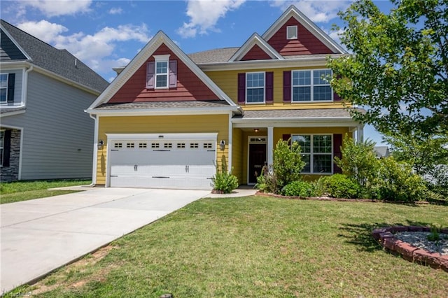 2209 Starfall Dr, Colfax, NC 27235 - view of front of house featuring concrete driveway and a front lawn