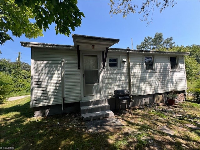 view of back of property