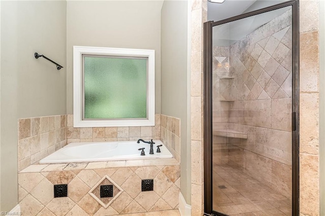 5216 Harley Stafford Dr, Oak Ridge, NC 27310 - full bath featuring a garden tub and a stall shower