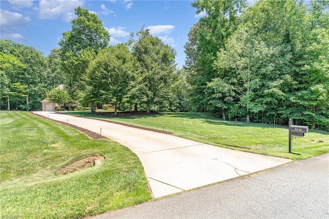 5216 Harley Stafford Dr, Oak Ridge, NC 27310 - view of property's community featuring a yard and view of scattered trees