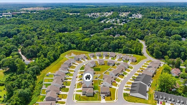 824 Sage Hill Dr, Jamestown, NC 27282 - aerial view of residential area featuring a forest
