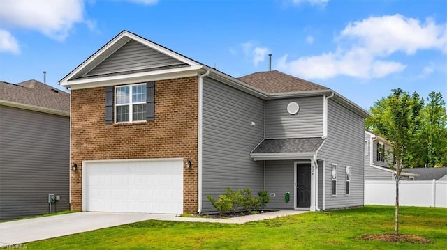 824 Sage Hill Dr, Jamestown, NC 27282 - view of front of property with a garage, driveway, and brick siding