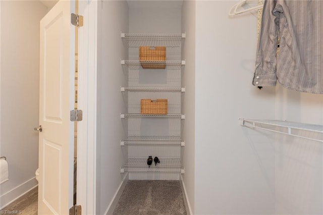 view of storage area