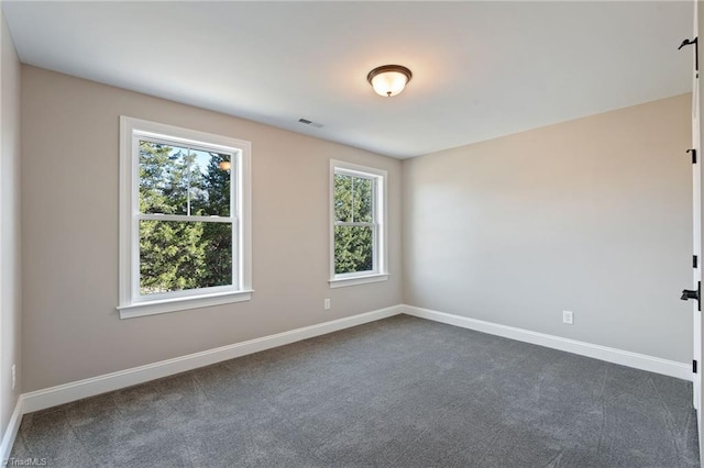 view of carpeted empty room