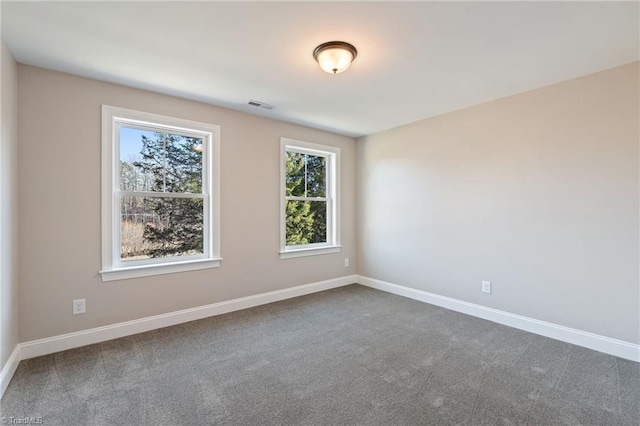 spare room with carpet flooring