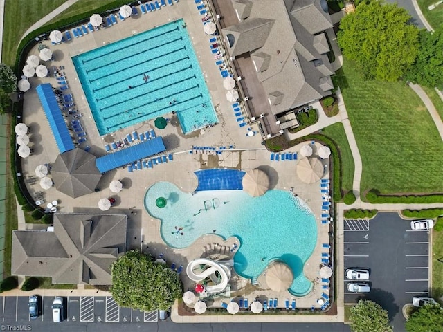 birds eye view of property