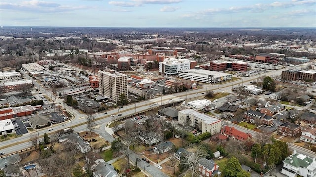 aerial view featuring a view of city