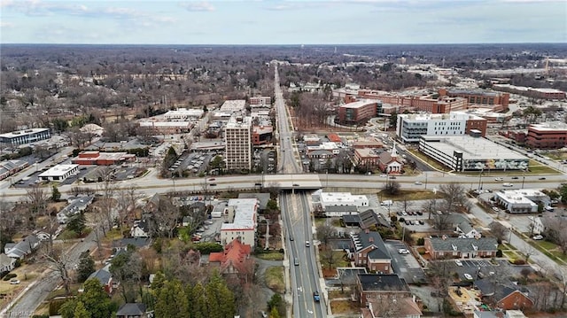 bird's eye view featuring a view of city