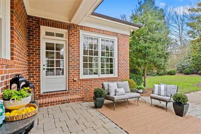 view of patio / terrace with an outdoor hangout area