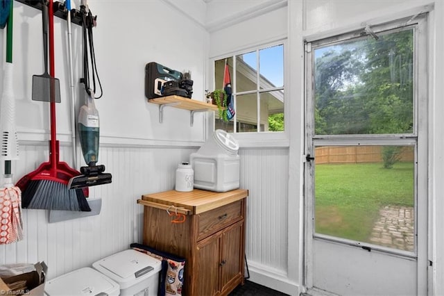 209 Burtner St, Greensboro, NC 27406 - interior space featuring wainscoting