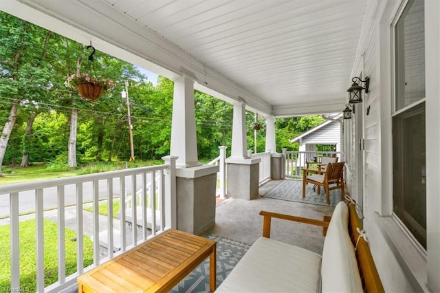 209 Burtner St, Greensboro, NC 27406 - view of patio featuring covered porch