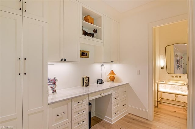2632 Bartram Pl, Winston-Salem, NC 27106 - office space featuring built in study area and light wood-style flooring