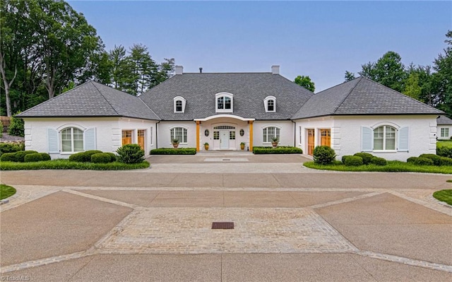 2632 Bartram Pl, Winston-Salem, NC 27106 - french country inspired facade featuring a chimney
