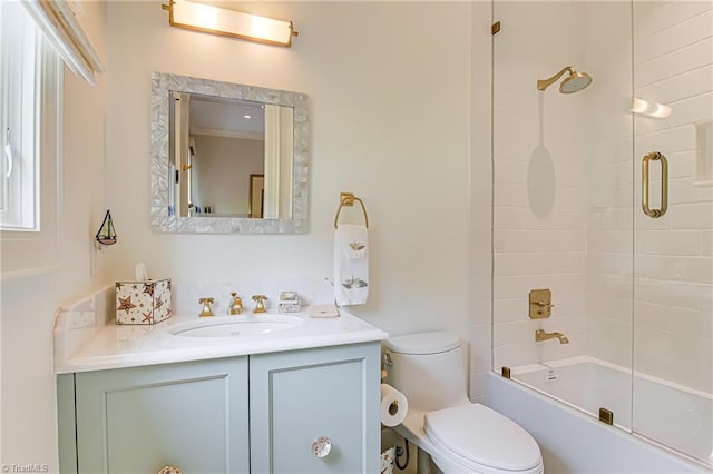 2632 Bartram Pl, Winston-Salem, NC 27106 - bathroom with vanity and bath / shower combo with glass door