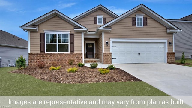 craftsman-style house featuring a garage