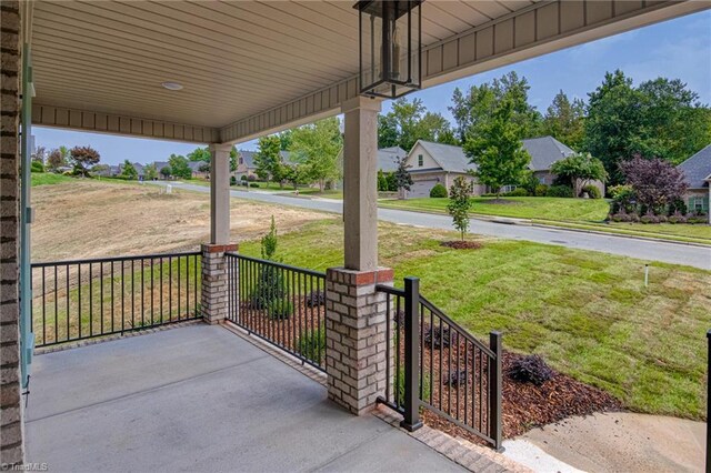 view of patio / terrace with a porch