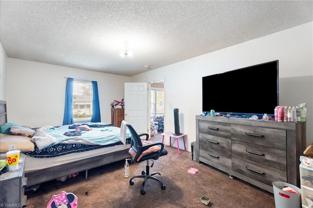 3410 Lambeth St, Winston-Salem, NC 27107 - bedroom featuring carpet floors and a textured ceiling