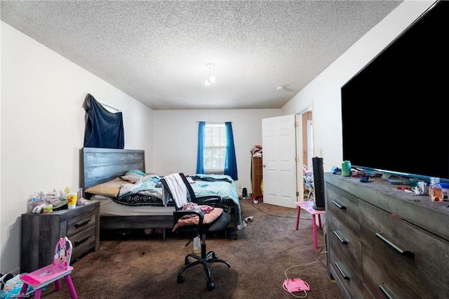 3410 Lambeth St, Winston-Salem, NC 27107 - bedroom with carpet flooring and a textured ceiling