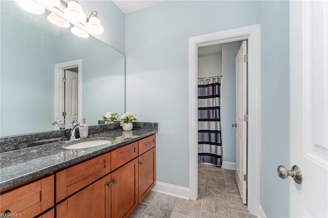 bathroom featuring vanity