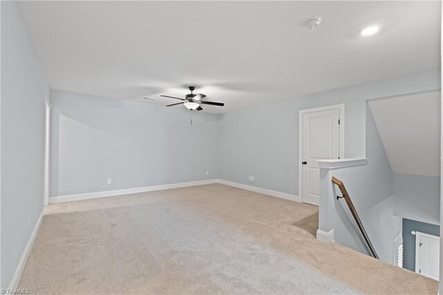 6823 Magnolia Park Ct, Clemmons, NC 27012 - additional living space featuring carpet flooring and a ceiling fan
