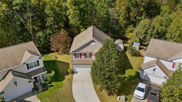 birds eye view of property