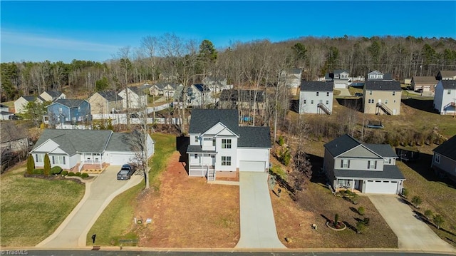 birds eye view of property