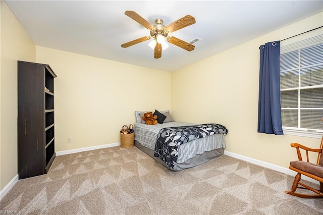 1101 Shalimar Ct, High Point, NC 27262 - carpeted bedroom featuring baseboards and ceiling fan