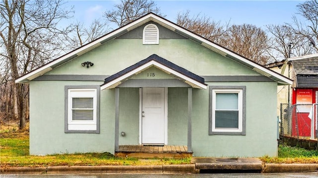 view of bungalow