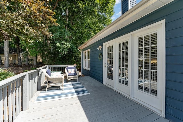 944 Chatfield Dr, Jamestown, NC 27282 - wooden terrace with an outdoor living space