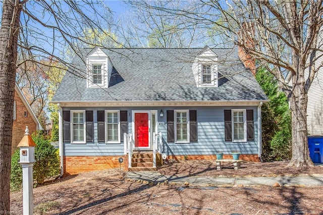 4104 Moss Brook Dr, Winston-Salem, NC 27127 - cape cod home featuring roof with shingles
